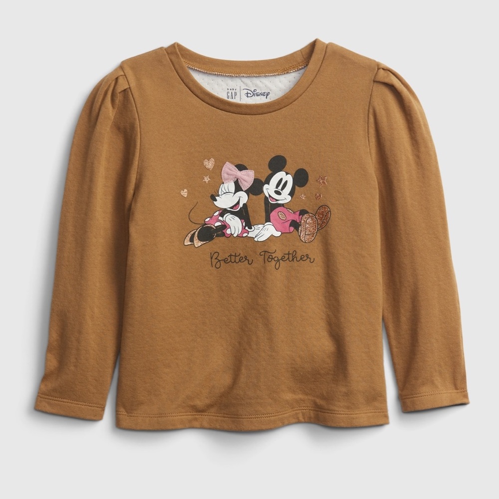 Baby Gap Mickey Minnie Mouse Better Together Quilted T-Shirt 2T OR 4T Tee NWT!!